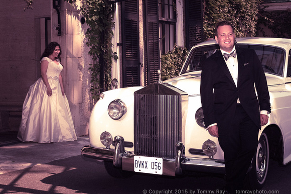 Bridal Rolls Royce Editorial Look