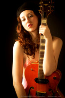 Bridal Boudoir— Gretsch Guitar, Lingerie and Beret